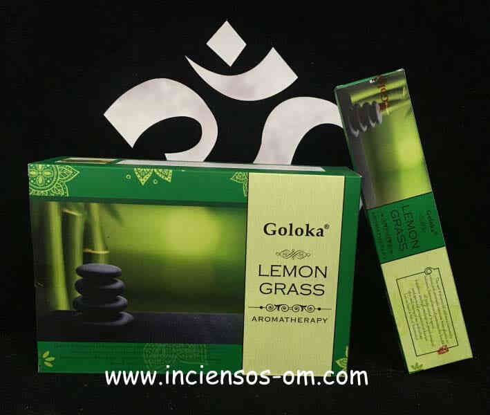 Incienso Goloka Aromaterapia Citronella Lemon Grass
